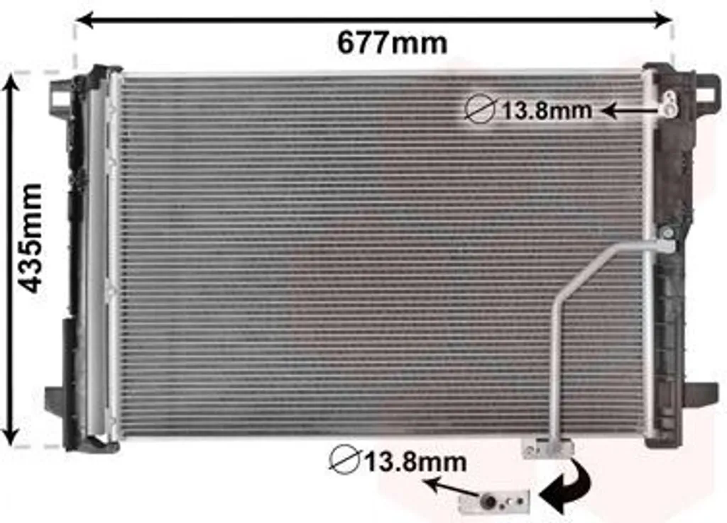 Condenseur de clim Mercedes Classe C et E : Pièce VAN WEZEL 30005450