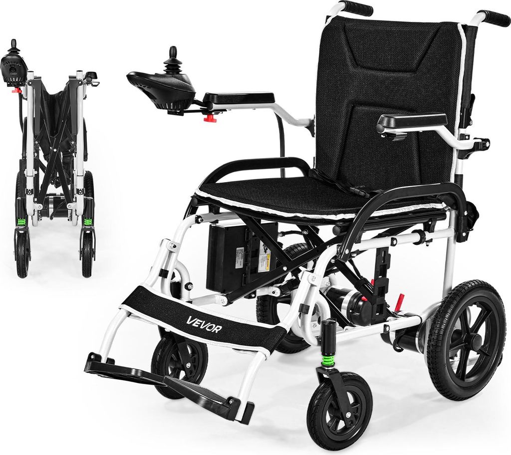 VEVOR Rollstuhl Elektrisch Faltbar, 19 km Reichweite, Produktbild 