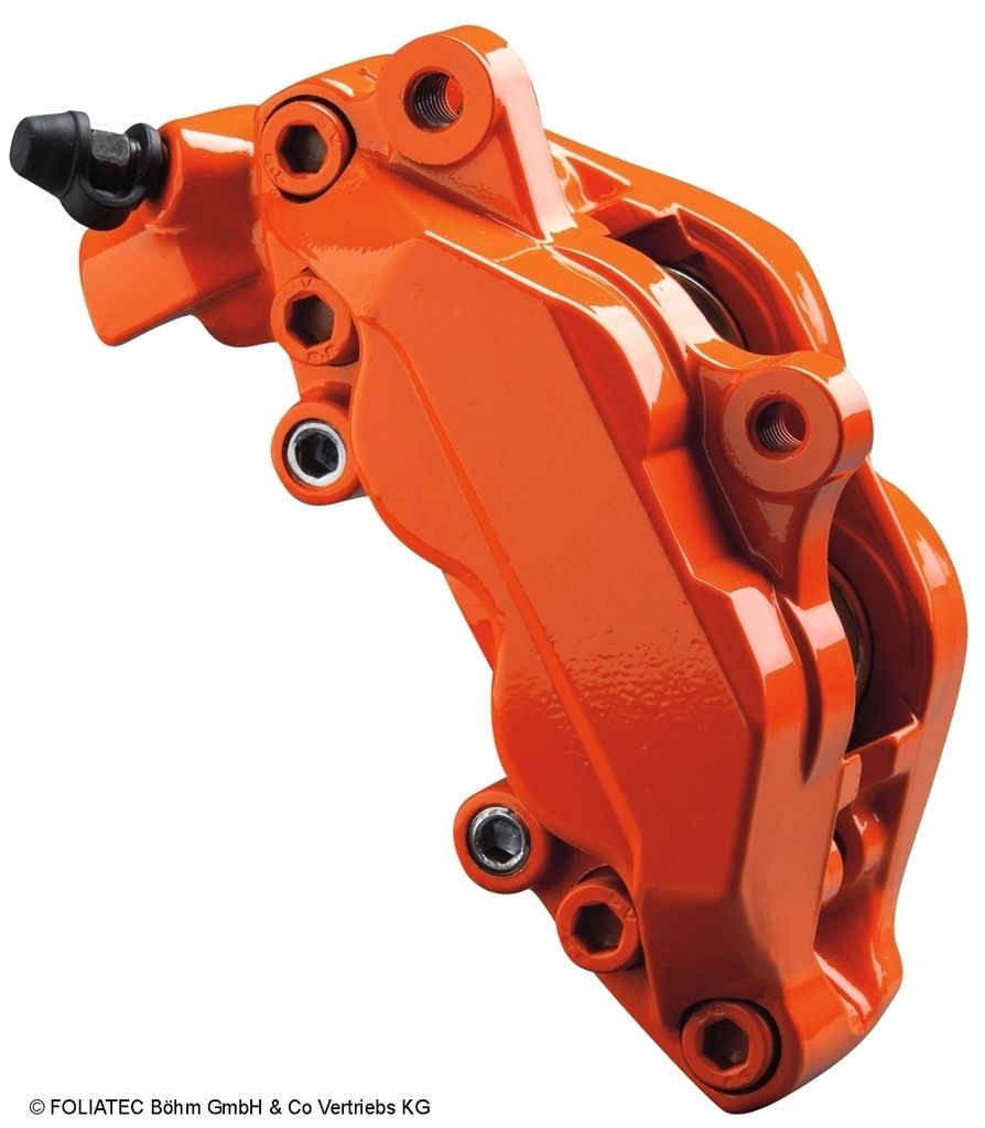 Foliatec Bremssattellack-Set - Flame Orange - 3 Komponenten Produktbild 