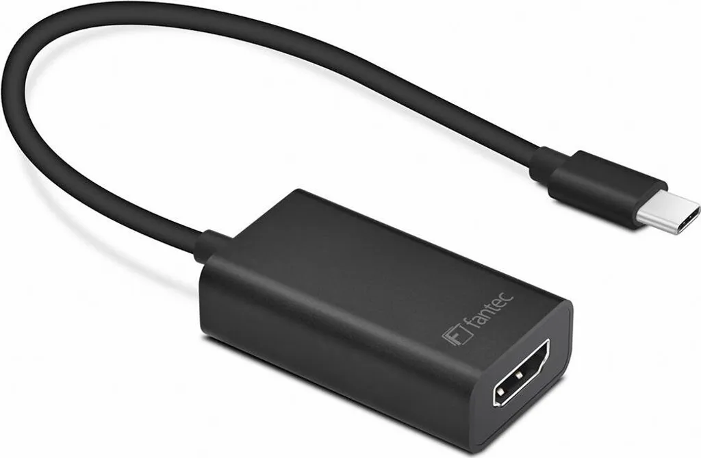 Adaptateur UMP-HDMI4K USB Type-C vers HDMI 4K Noir avec Câble de 20cm