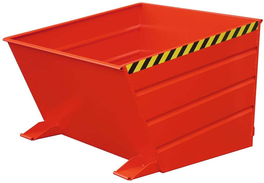 Bauer Kippbehälter mit Hebelverschluß VD 1000, lackiert, Feuerrot