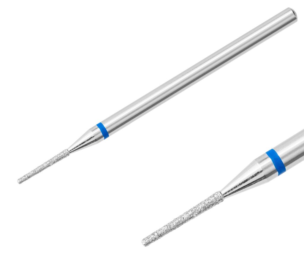 Diamantfräser Fräseraufsatz Bohrer Rundkegel Normal Schleifer Maniküre (blauer Ring)