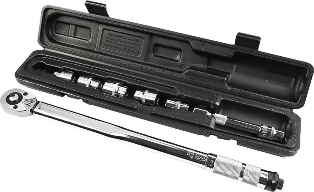 Clé dynamométrique 1/2" anti-casse pour serrage précis de 28 à 210 Nm