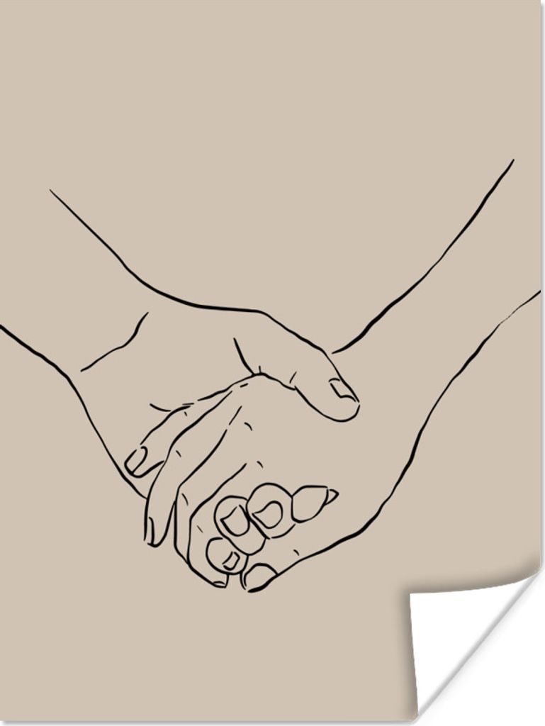 MuchoWow Poster Liebe - Partner - Valentinstag 30x40 cm - Wandplakat - Poster Kinderzimmer