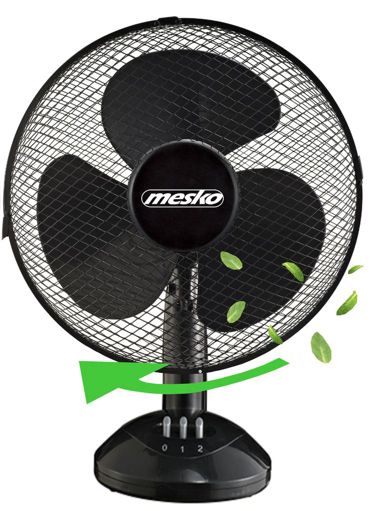 Mesko Home MS 7308, Haushalts-Lamellenlüfter, Schwarz, Produktbild 