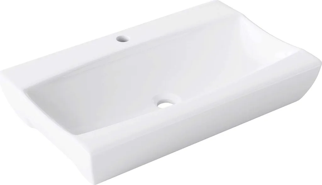 Vasque à poser facile à nettoyer en céramique blanche Bruxelles152B 47cm