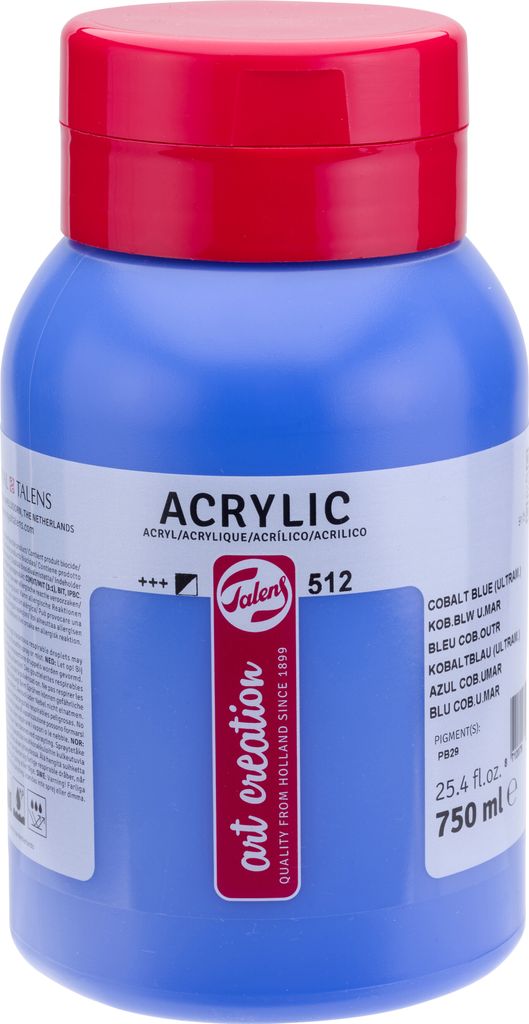 Talens Art Creation Acrylfarbe Flasche 750 ml Kobaltblau (Ultramarin) 512