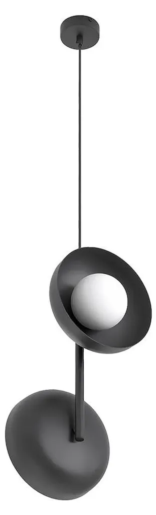 Suspension VANILA Noir et Blanc 2xG9 Emibig - Luminaire Design 120cm