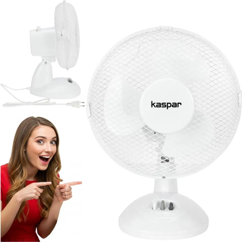 Ventilateur sur pied petit format 23 cm - Modèle Silencieux et Puissant
