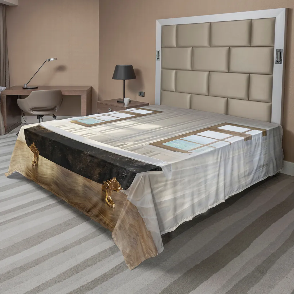 Drap Supérieur Confortable Motif Baignoire Classique 275 cm x 260 cm