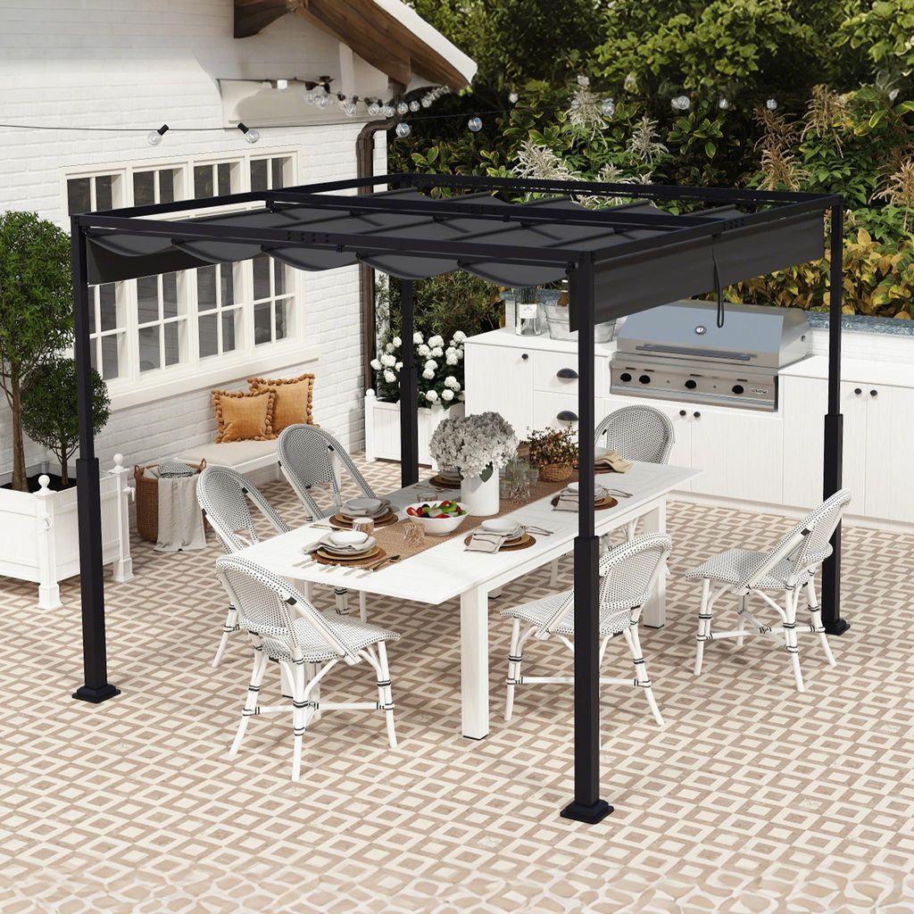 YZNAHRE Pergola 3x4 m Terrassenüberdachung Überdachung Produktbild 