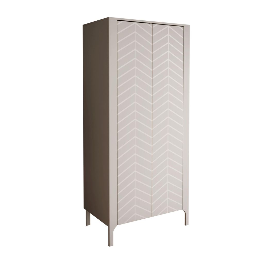 LUMI Zweitüriger Kleiderschrank 90 cm