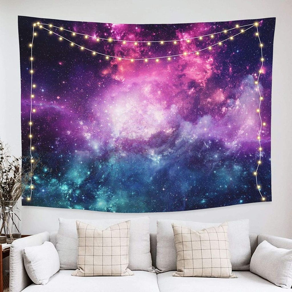 Tapiserie vesmírné galaxie závěsné tapiserie nástěnné Obrázek produktu 