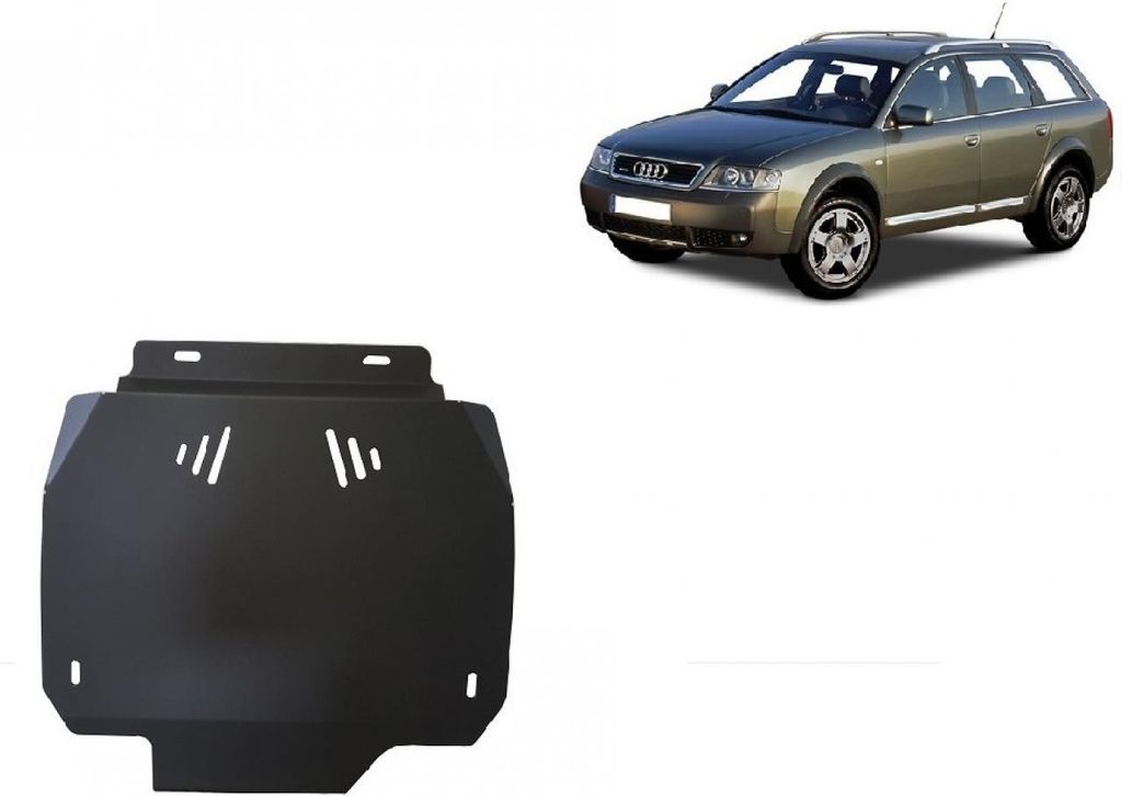 Stahl Unterfahrschutz für Getriebe Audi A6 Allroad mit Automatikgetriebe