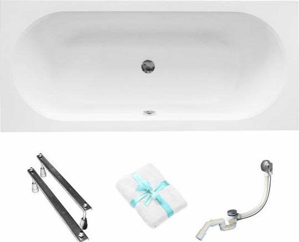 Aqua For You | Besco Vitae Badewanne Akryl - 160x75cm - Mit Produktbild 