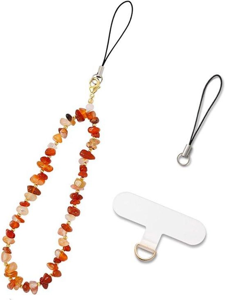 Handyhalter - roterend - 1 Stück - rot - Perlen