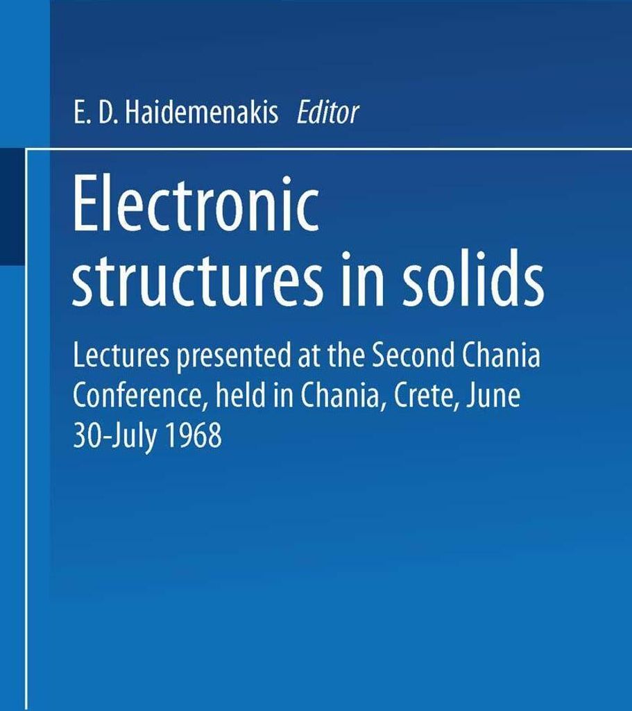 Electronic Structures in Solids