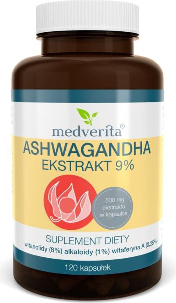 Medverita Ashwagandha 9% 120 Kapseln Produktbild 