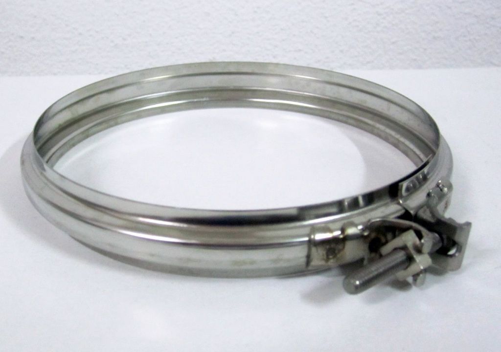 Edelstahlschelle für Schornstein - Durchmesser 120 mm