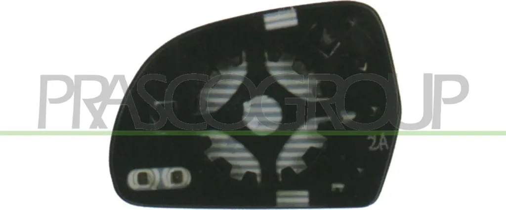 Miroir de rétroviseur droit PRASCO AD6207503 asphérique pour Audi