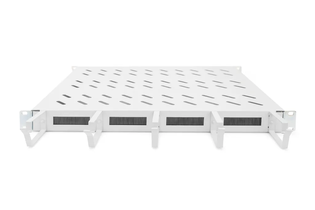 Support Rack 19'' Haute Capacité 120kg : Tablette 1U DIGITUS Robuste