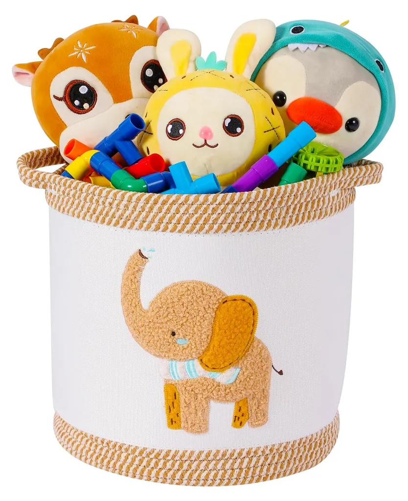 Fini le désordre : Panier de rangement sécurisé et doux pour jouets bébé