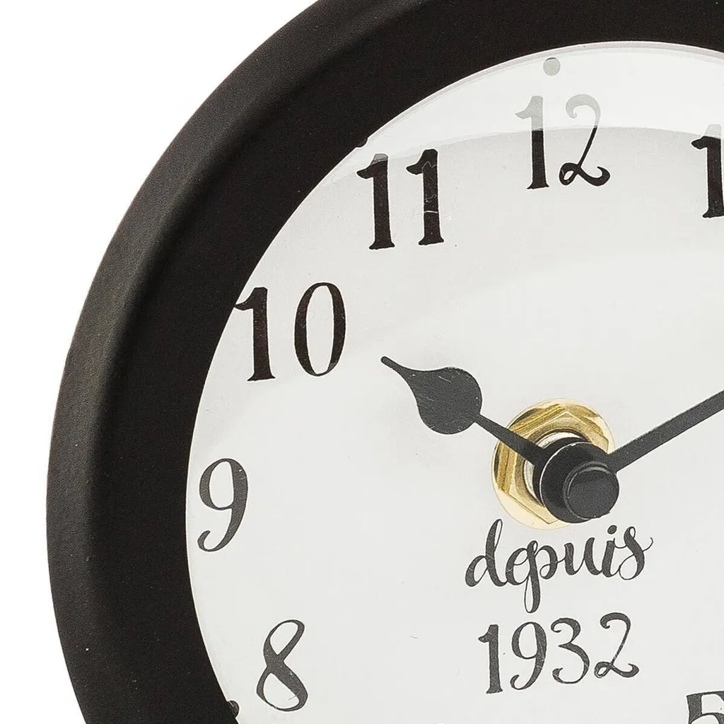 Horloge de vélo en métal vintage - Pendule de table rétro forme cycle