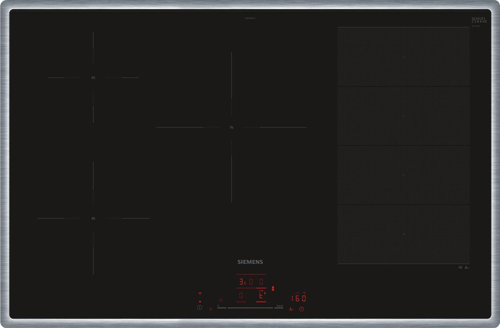 Siemens iQ700 EX845HVC1E, Schwarz, Integriert, 80 cm, 5 Produktbild 