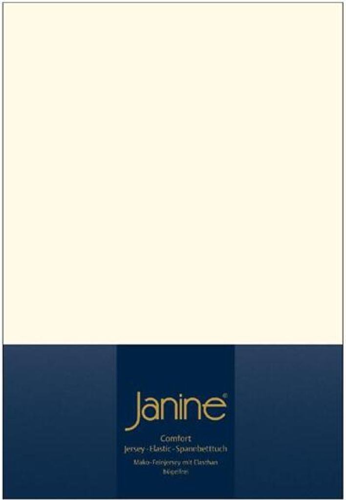 Janine Design Elastic-Jersey Spannbetttuch (für Box-Spring Betten) TOPPER 5001 Farbe natur Größe 150x200 cm