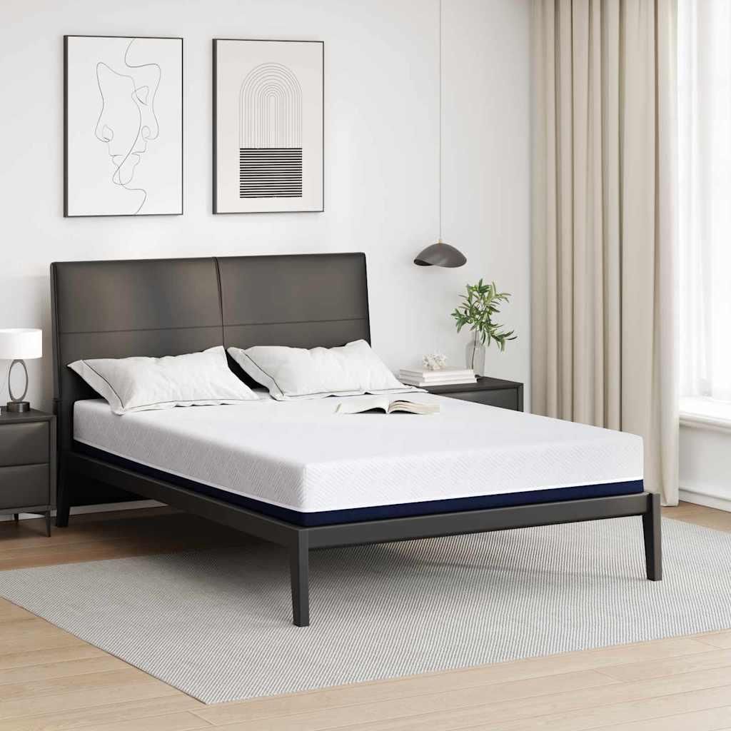 Möbel Matratzen Weiß, Blau 140 x 200 cm 100% Polyester Jacquardstoff - Sonstige Matratzen 4106342