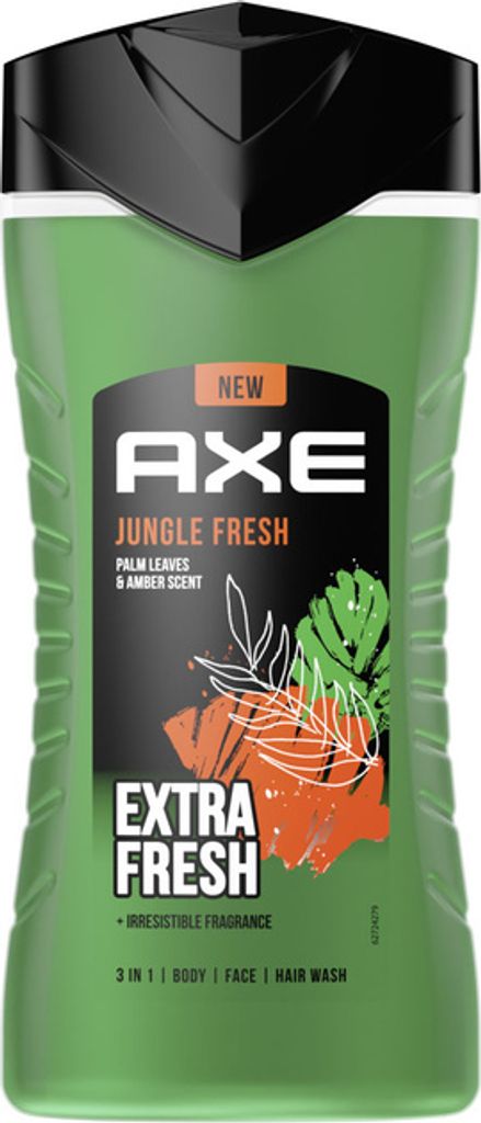 Axe Jungle Fresh Duschgel & Shampoo 3-in-1, 250 ml