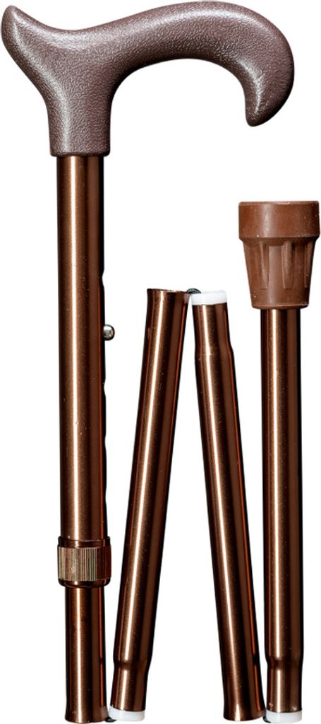 Gastrock Klappbarer Gehstock – Bronze – Verstellbar – Produktbild 