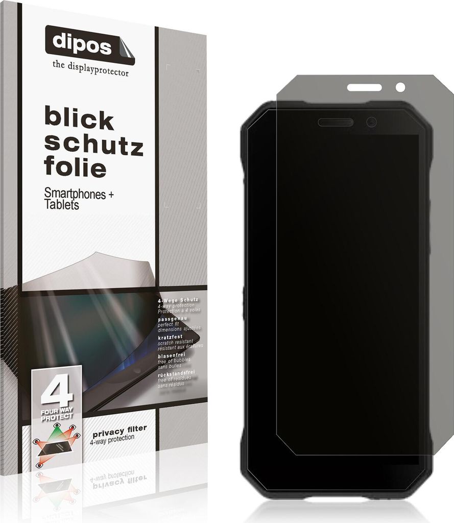 Blickschutzfolie für DOOGEE S51 matt Schutzfolie Folie Display Schutz dipos
