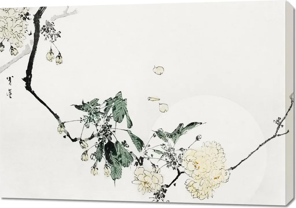 Tableau 100x70 cm Cerisiers Japonais pour Salon et Chambre Cocooning