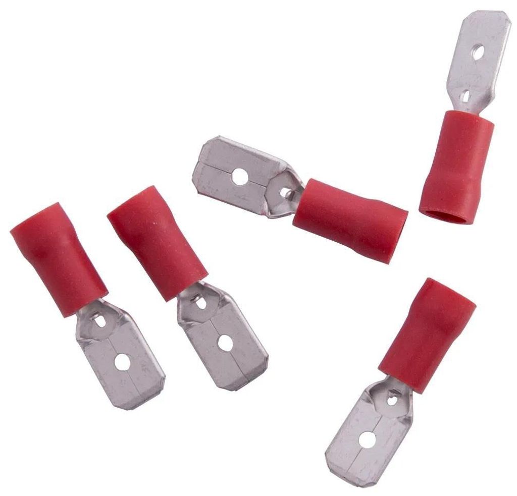 Dresselhaus Flachstecker Flachstecker, isoliert 6,3x0,8mm 0,25-1,0 qmm