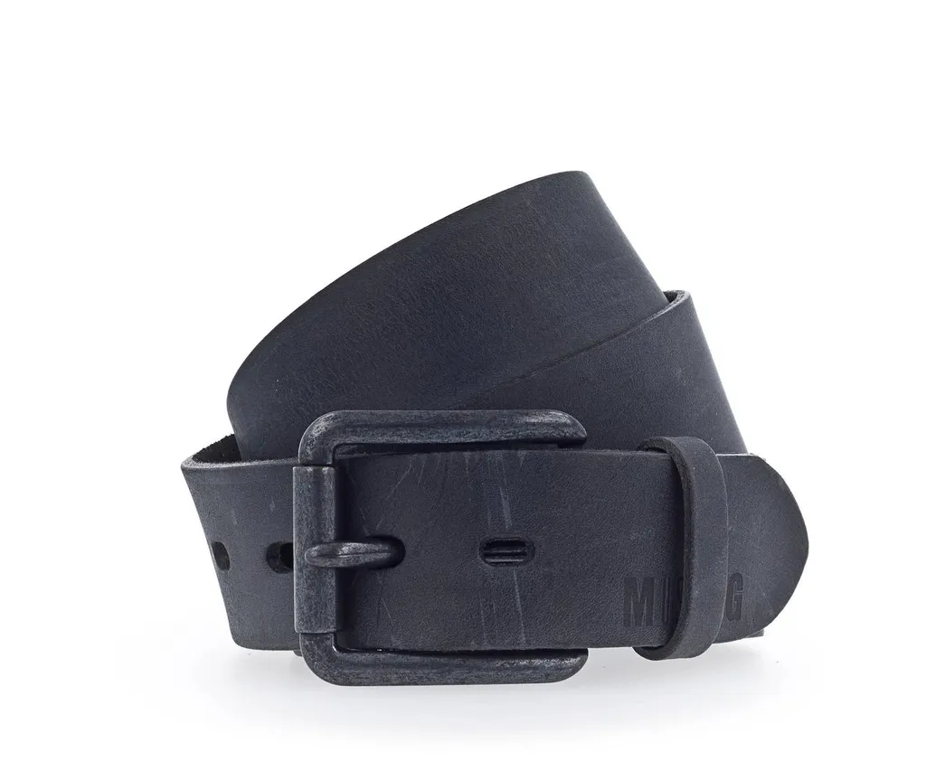 Cintura MUSTANG Uomo Pelle W85 - Accessorio Originale Nero 40mm