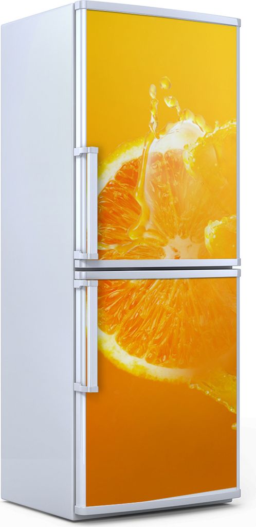 Kühlschrankdekoration 70x180 cm Aufkleber auf dem Kühlschrank - Farbige Früchte