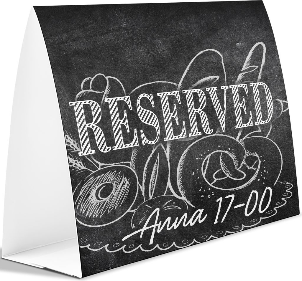 Tischkarten 20x Tischaufsteller 12 x 10 cm für Party Gastronomie Tischdeko