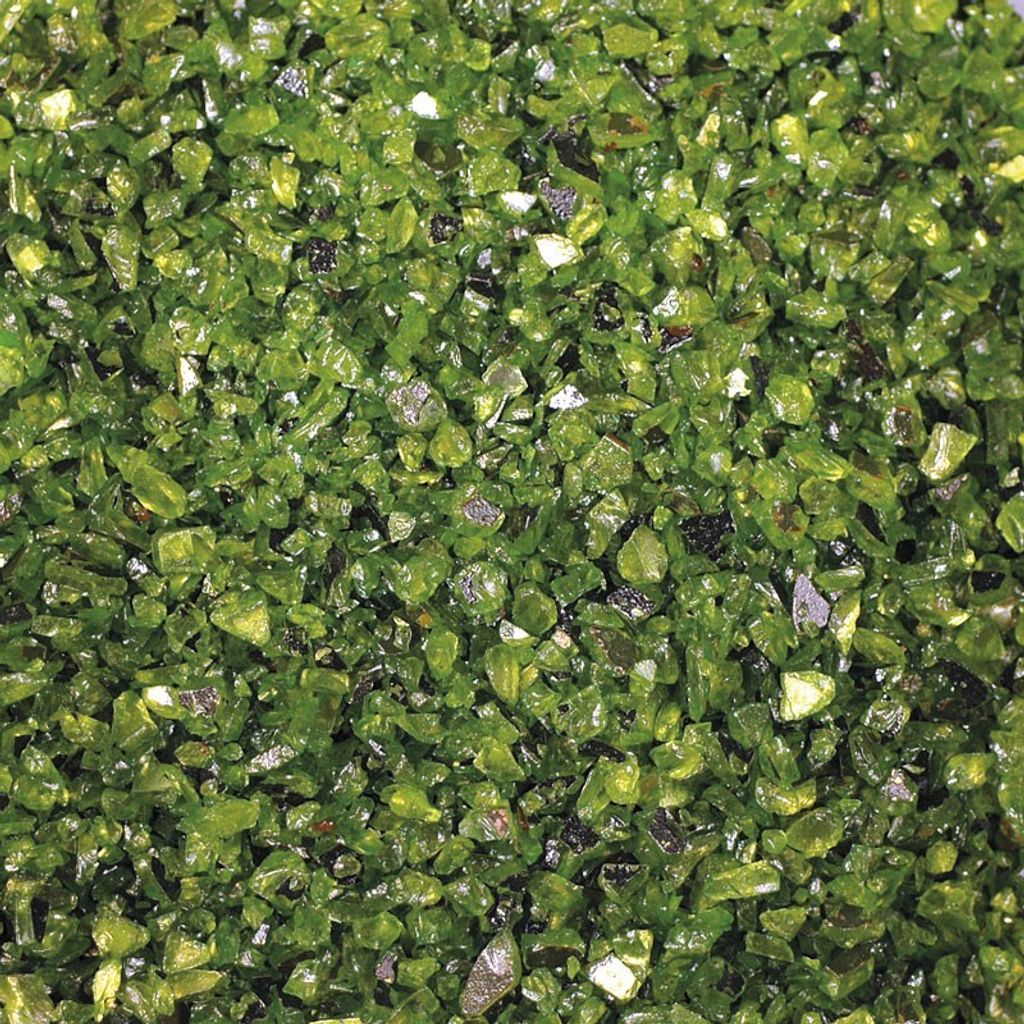 1kg Spiegelgranulat Dekogranulat Streudeko 1-4mm, Farbe:grün