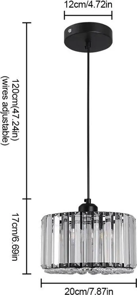 Suspension design moderne pour table à manger et bureau noir