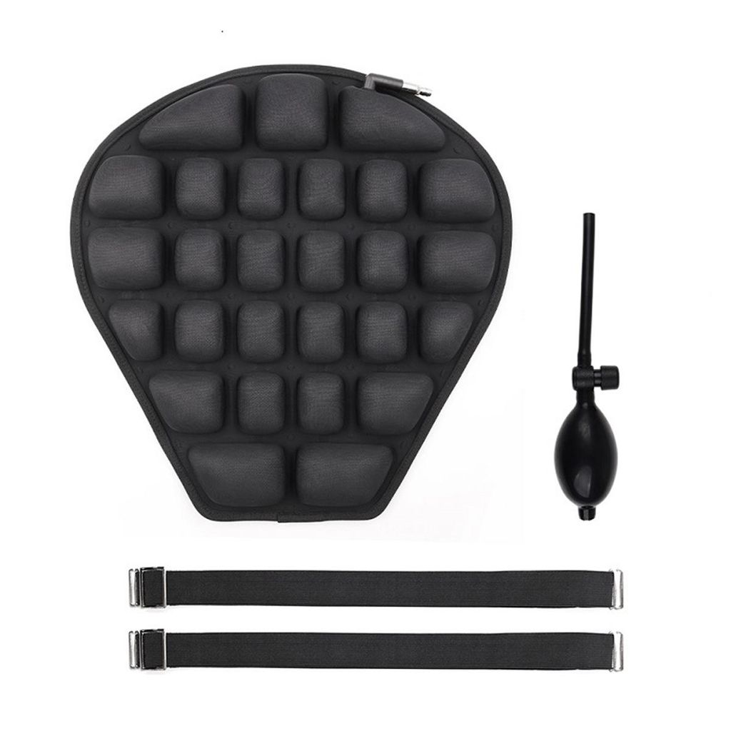 Ergonomisches Motorrad Sitzkissen – Druckentlastende Luftpolsterauflage aus TPU & Elasthan, inkl. Luftpumpe