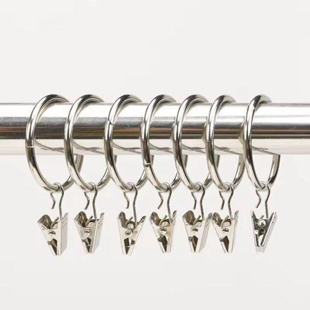CHPN – Gordijnringen met clips – Ring met clip – 10 stuks – Productafbeelding 