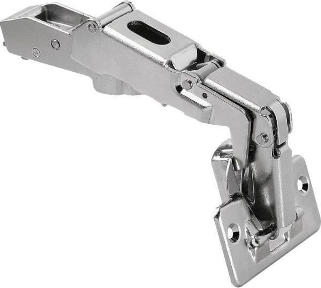 BLUM CLIP top Weitwinkel Scharnier 170°, gerade mit Feder, Schrauben