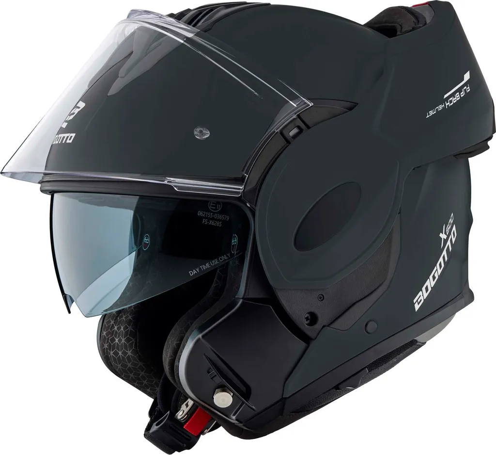 Casque pliable Bogotto FS-X600 noir mat taille 2XL pour moto et scooter