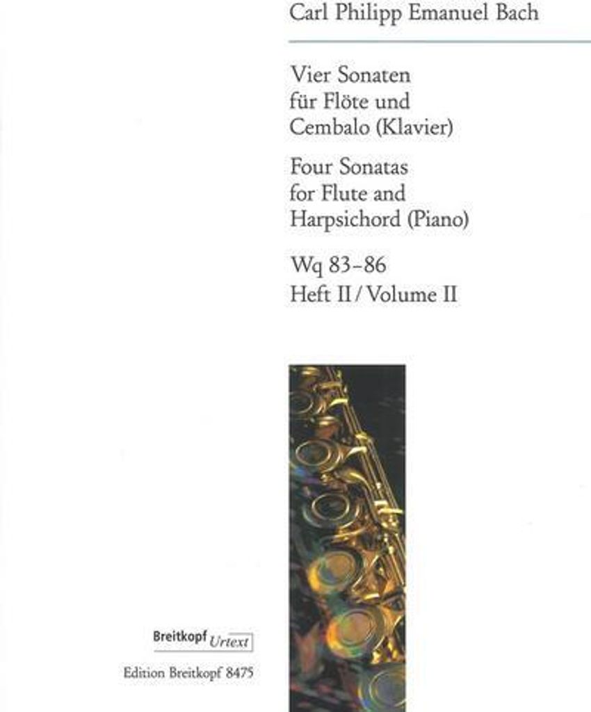 Flötensonaten Wq 85 (G-Dur) und Wq 86 (G-Dur), Flöte und Cembalo (Klavier)