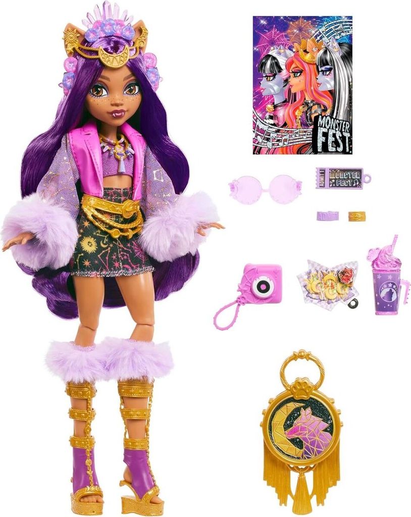 Monster High Monster Fest Clawdeen Wolf, Lalka modowa, Zdjęcie produktu 