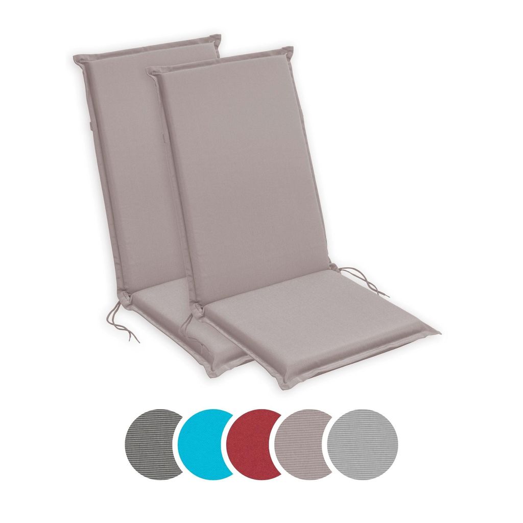 2er Set Hochlehner Auflage, Gartenstuhlauflage, 120 x 50 Produktbild 