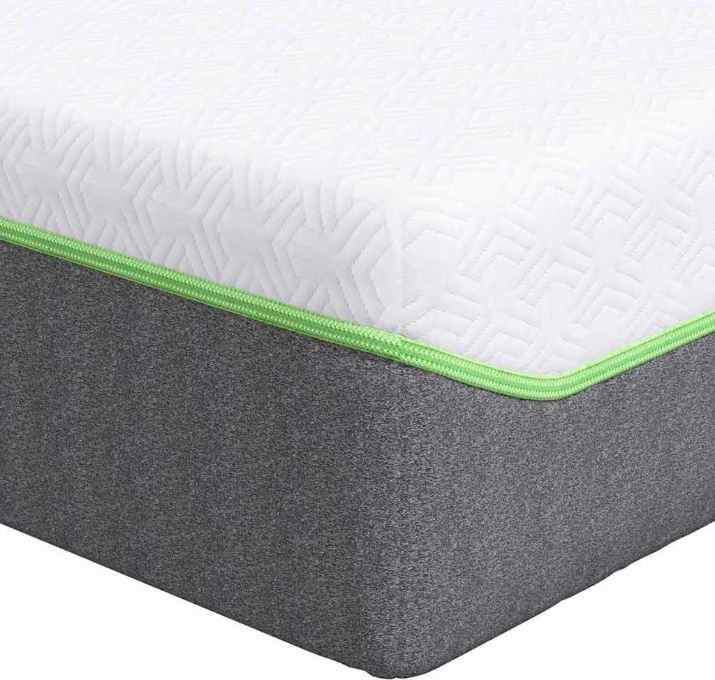 Matelas jacquard 80x200 cm bicolore brossé avec mousse haute densité