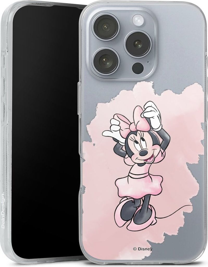 DeinDesign Handyhülle für Apple iPhone 16 Pro Silikon Hülle Case Smartphone Schutzhülle Disney Mickey & Minnie Mouse Motiv ohne Hintergrund