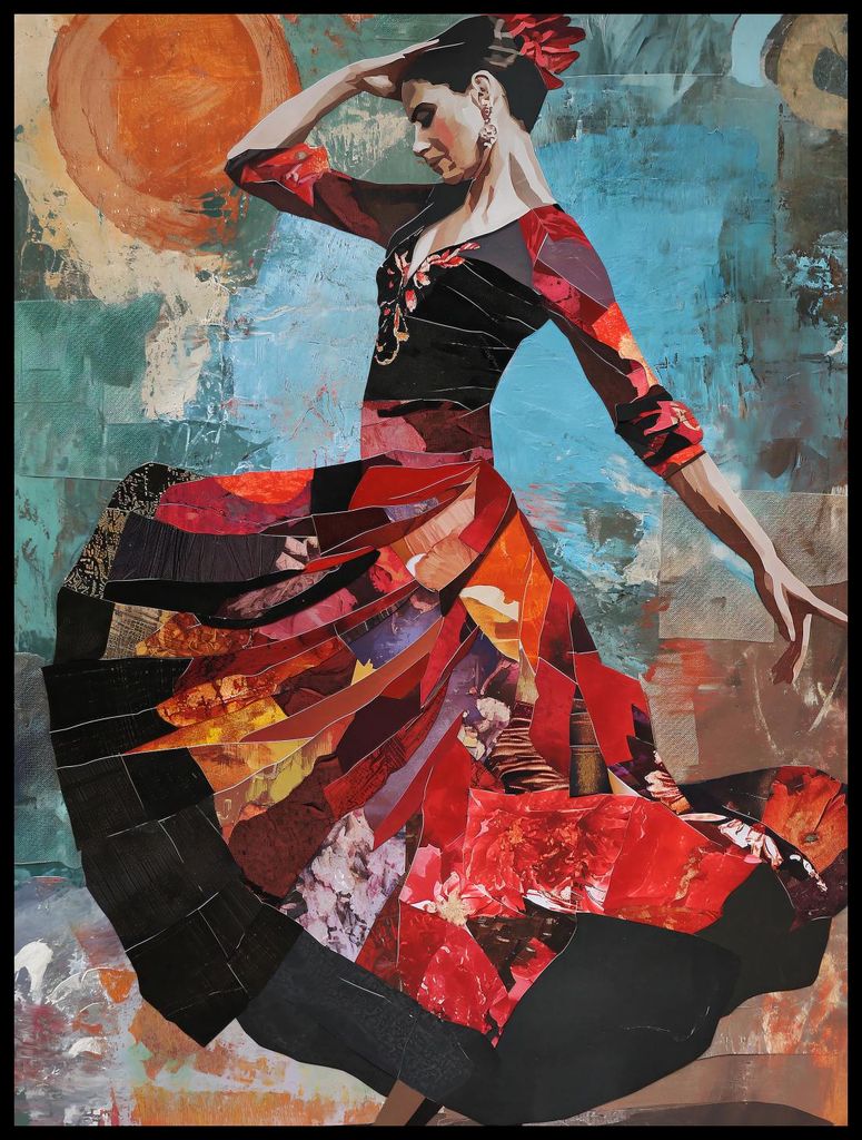 Plakat 60x80cm Flamenco-Tanz